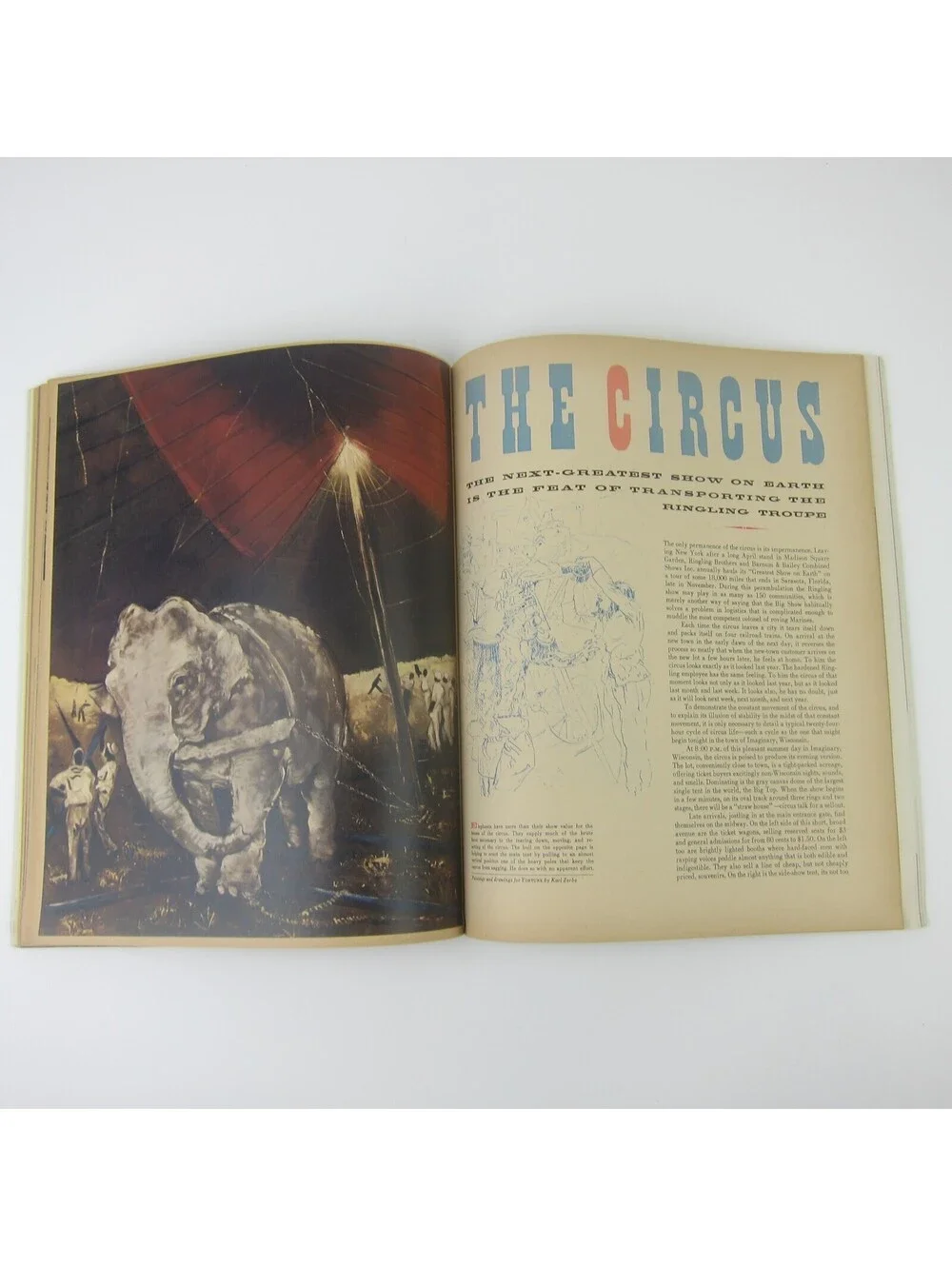 Vintage FORTUNE Magazine July 1947 Bank of America, Hochschild, Yachting, Circus
